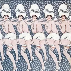 Showgirl Print: Women Dancing as Snowflakes Showgirl Print: Women Dancing as Snowflakes