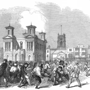 Shrove Tuesday Football Match, Kingston-Upon-Thames, 1846