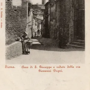 Siena, Italy - the Arch of S. Giuseppe (St. Joseph)