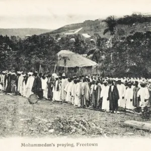 Sierra Leone - West Africa - Muslims Praying