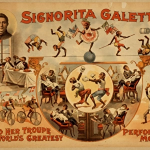 Signorita Galetti and her troupe of the worlds greatest per