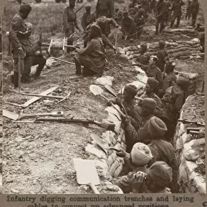 Sikh Troops Digging