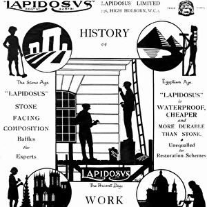 Silhouette advertisement for Lapidosus Limited