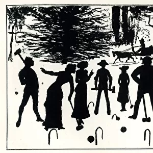 Silhouette, The Croquet Party