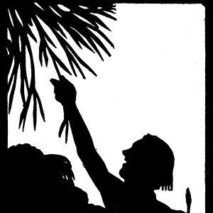 Silhouette, A Drowning Man Catches at a Straw