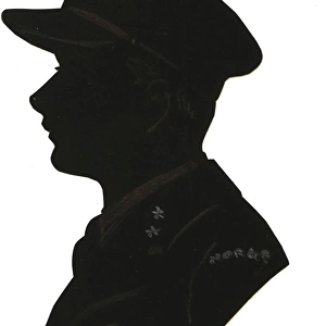 Silhouette of a Norwegian officer