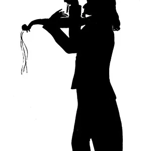 Silhouette portrait of Paganini