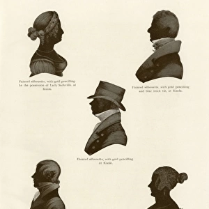 Silhouette portraits, early 19th century