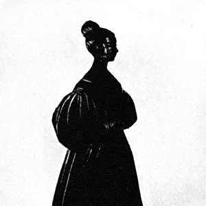 Silhouette of Queen Victoria