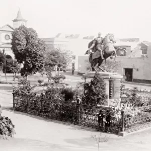 Simon Bolivar equestrian, horse, statue, Lima Peru
