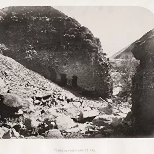 Sinai - tombs in a jorf, Wady Feiran