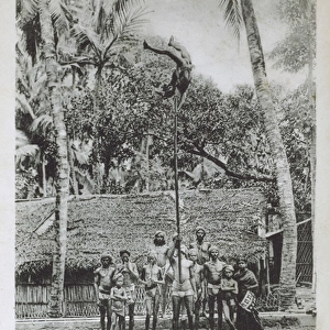 Singapore - Traditional pole acrobat