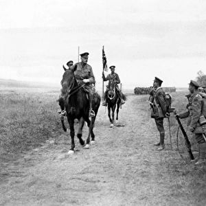 Sir Douglas Haig with Canadian troops, northern France
