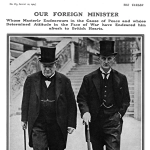 Sir Edward Grey & Lord Haldane, outbreak of First World War