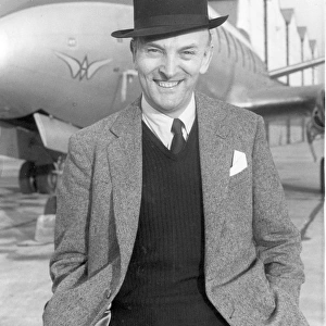 Sir George Edwards in front of a Vickers Viscount in 1960