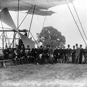 Sir Hiram Maxim and his first aeroplane