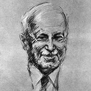 Sir William Worsley, as sketched by Stephen Ward, 1961