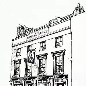 Sketch of Admiral Hardy PH, Greenwich, London