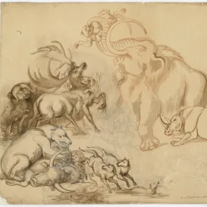 Sketch by Benjamin Waterhouse Hawkins