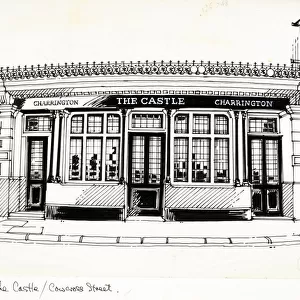 Sketch of Castle PH, Farringdon, London