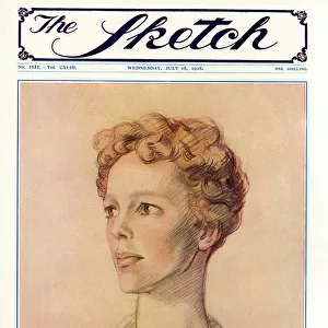 Sketch cover featuring Amelia Earhart by Olive Snell