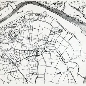 Sketch map of Hook, Pembrokeshire, South Wales