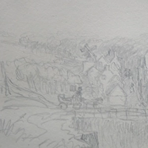 Sketch of Pegwell Bay, Kent