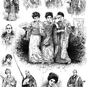 Sketches from The Mikado at the Savoy Theatre