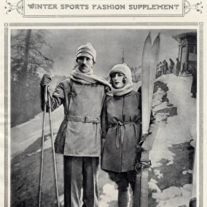 Skiing outfits by Burberry 1922