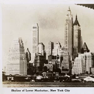 Skyline of Lower Manhattan, New York City, USA