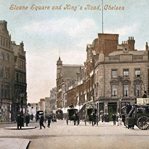 Sloane Square and Kings Road, London