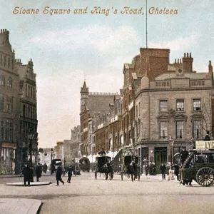 Sloane Square and Kings Road, London