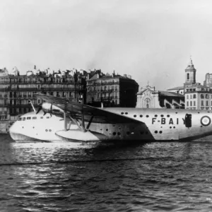 Sncase Se-200 Parked Floating at in a Harbour