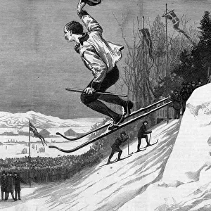 SNOW-SHOE JUMPING 1883