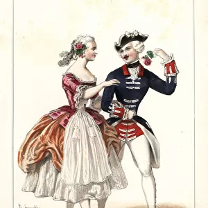 Sofia Fuoco and Maria Jacob in the ballet Ozai, 1847