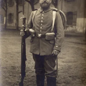 Soldier of the German 14th Regiment, WW1