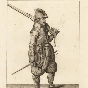 Soldier of the time of King James I armed