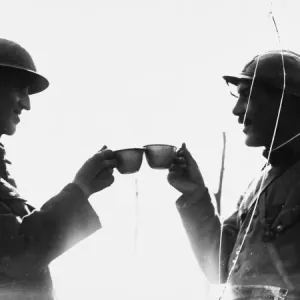 Soldiers toast in 1917 Soldiers toast in 1917