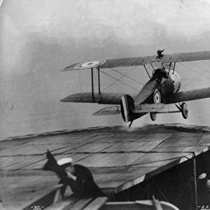 Sopwith 2F1 Camel taking off from HMS Pegasus