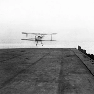Sopwith Pup taking off from HMS Furious, WW1