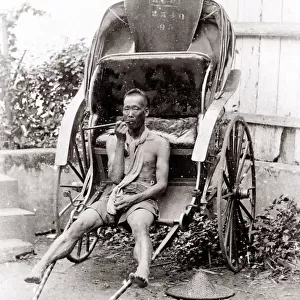 South East Asia - rickshaw puller Singapore