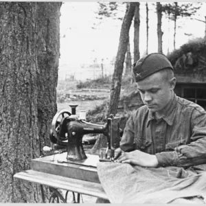 Soviet Tailor Sewing