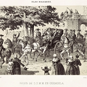 Spain (1860). Walk of Isabel II and Francisco