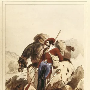 Spain (19th c. ). Carlist Wars. Cavalry under