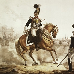 Spain (19th c. ). Cuirassiers of the Royal Guard