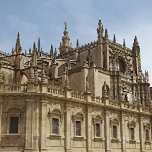Spain. Andalusia. Seville. Gothic Cathedral