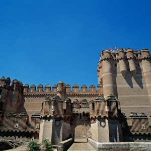 Spain. Castile and Leon. View of the Coca Castle. 15th centu