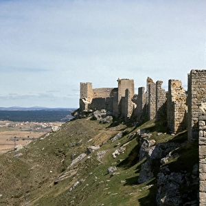 Spain. Castle of Gormaz. North face. Built after 756 by emir