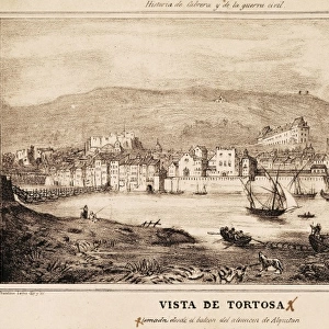 Spain. First Carlist War. View of Tortosa, picture