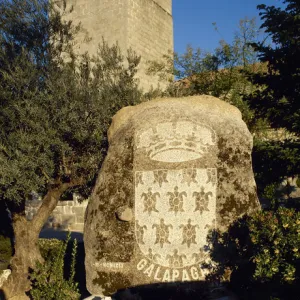 Spain. Galapagar. Tower of Parish Church of Our Lady of